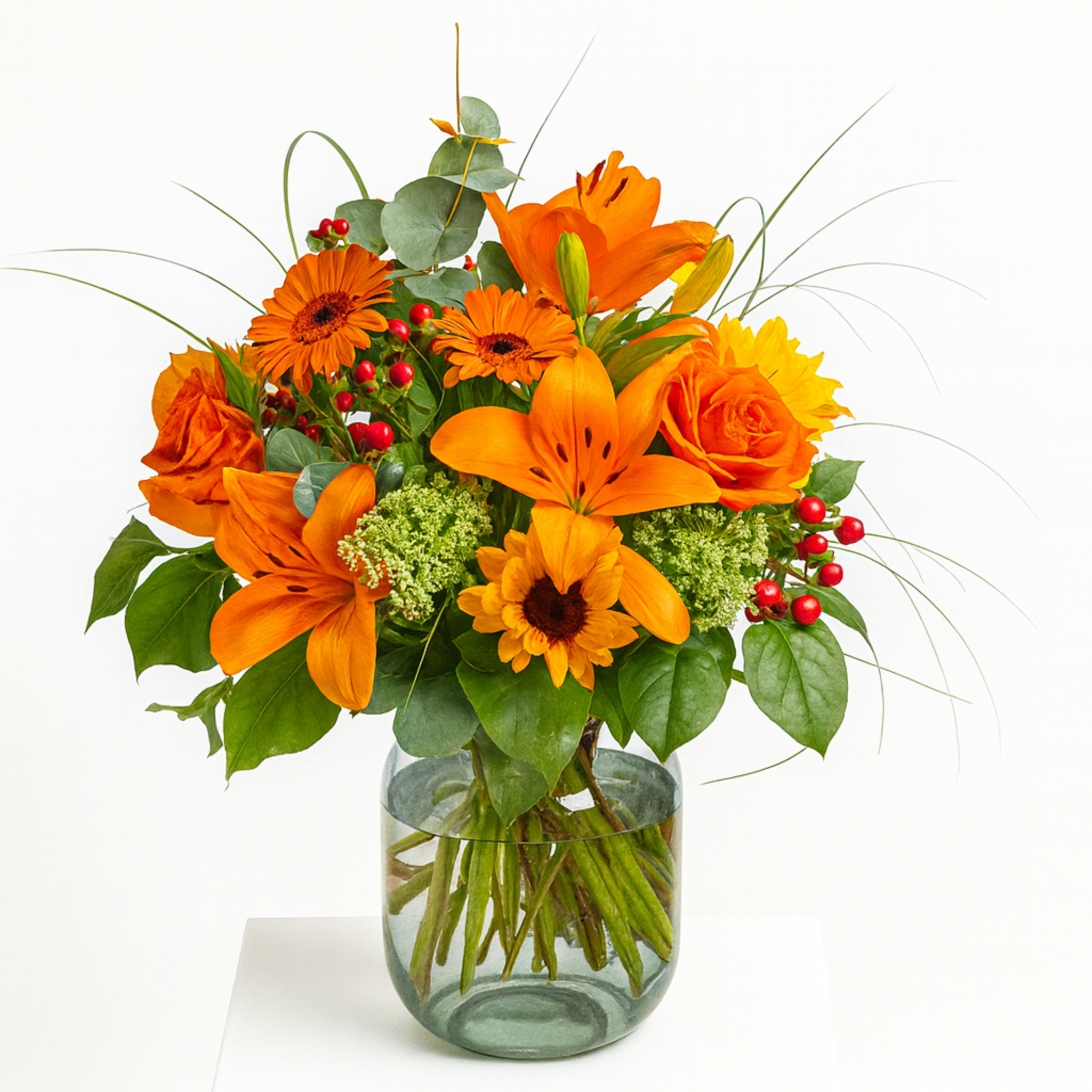Orangene Flamme