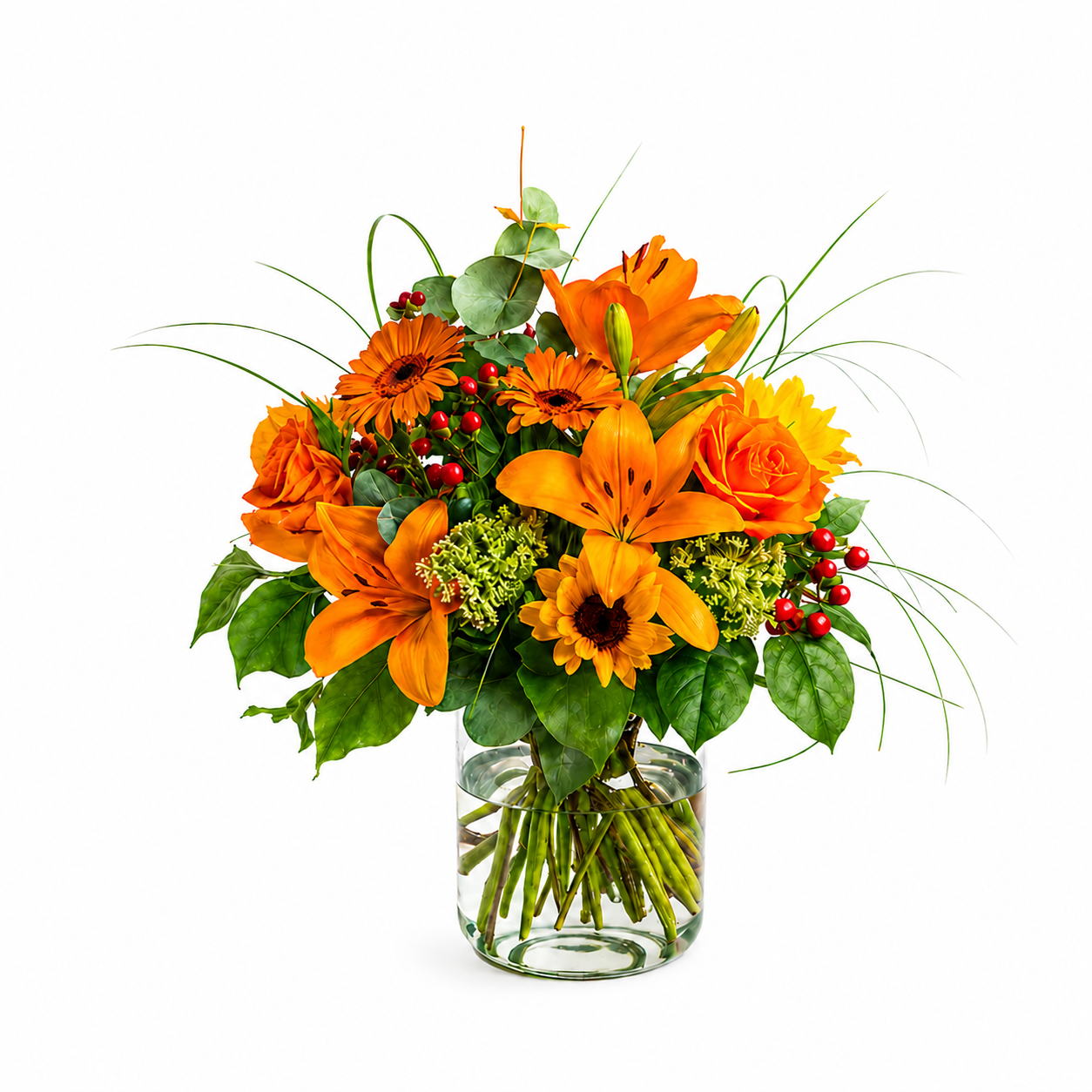 Orange flame