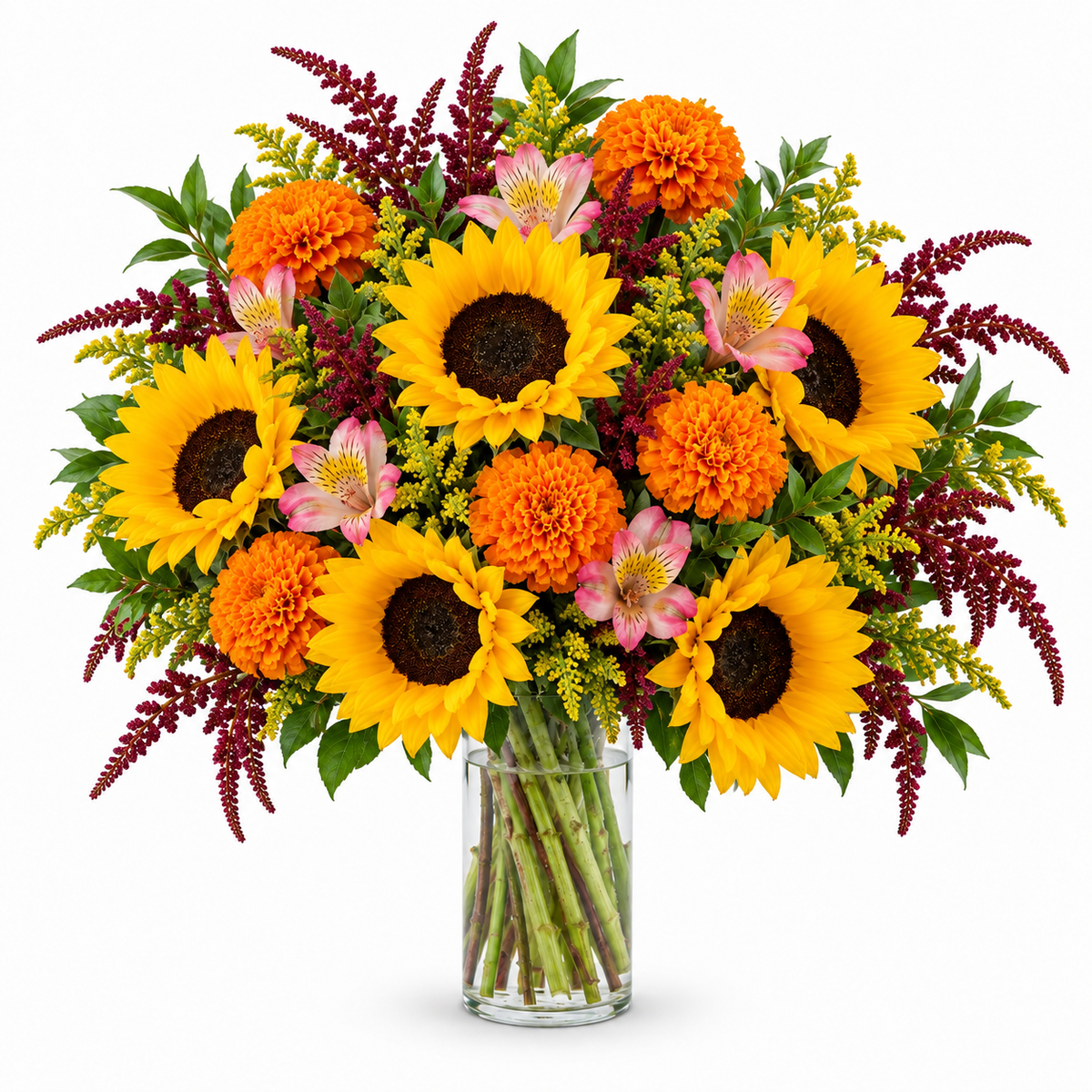 Goldener Feierabend – Blumenstrauß in Größe XL